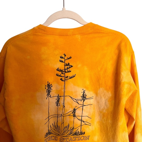 Joshua Tree T-Shirt by The Station Gold Tie Dye Long Sleeve Medium - Picture 7 of 10